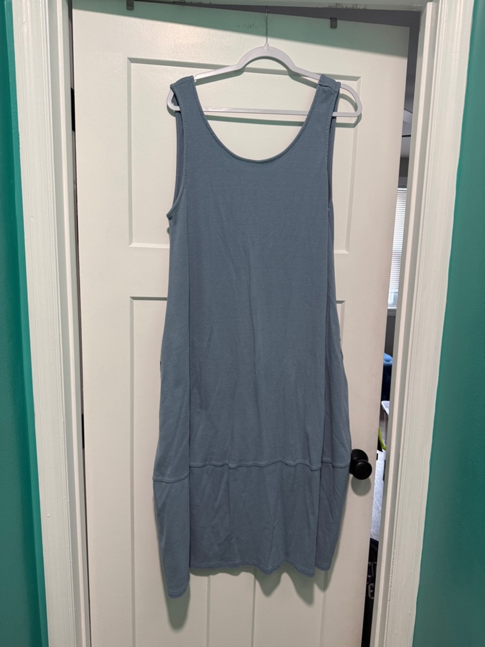 Free People Blue Perth Barrel Tee Midi Dress, size Small - Picture 2 of 7